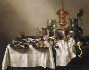 Willem Claesz Heda Style life with gilded cup Spain oil painting artist
